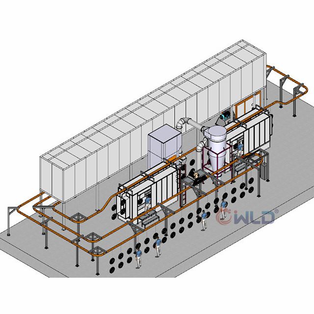 Automatic Powder Coating Line For Fan Cover